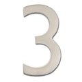 Architectural Mailboxes Brass 4 inch Floating House Number Satin Nickel 3 3582SN-3